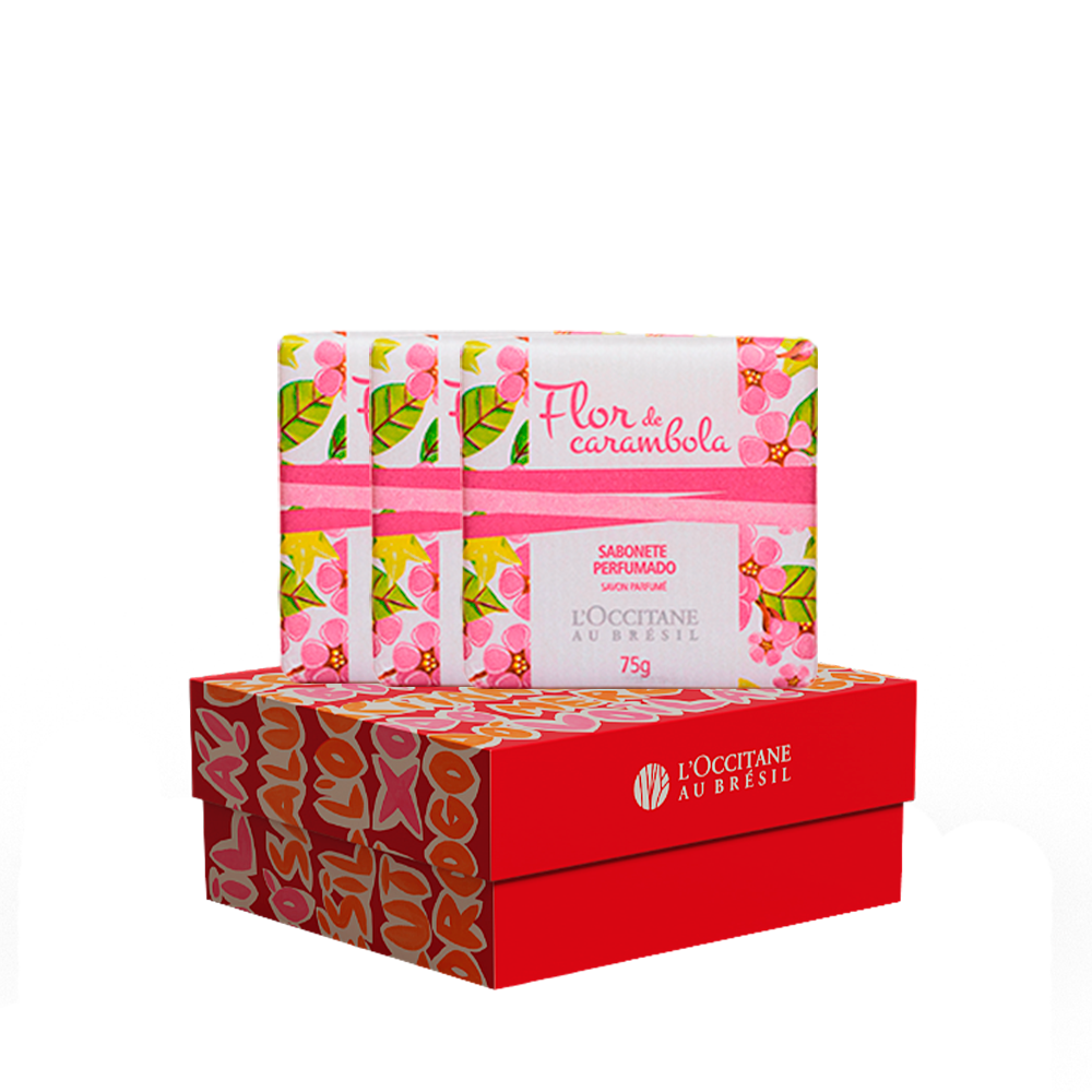 Presente Perfumado: Trio Sabonetes Flor de Carambola, ,  large image number 0